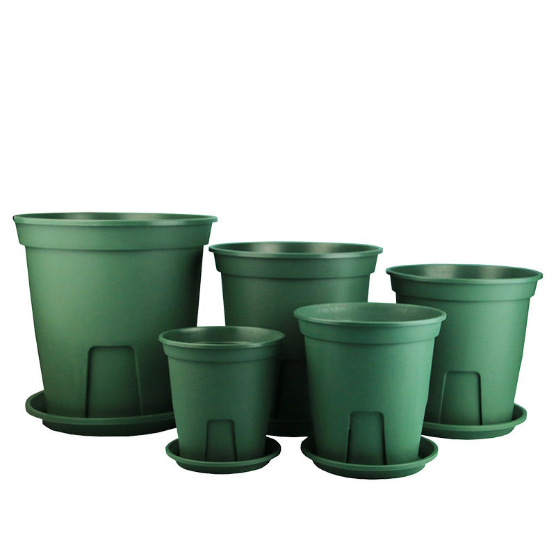 Domestic Round Castle Peak Pot Root Control Flower Pot Plastic Breathable Gallon Pot Rose Clematis Flower Pot Can Match with Pot