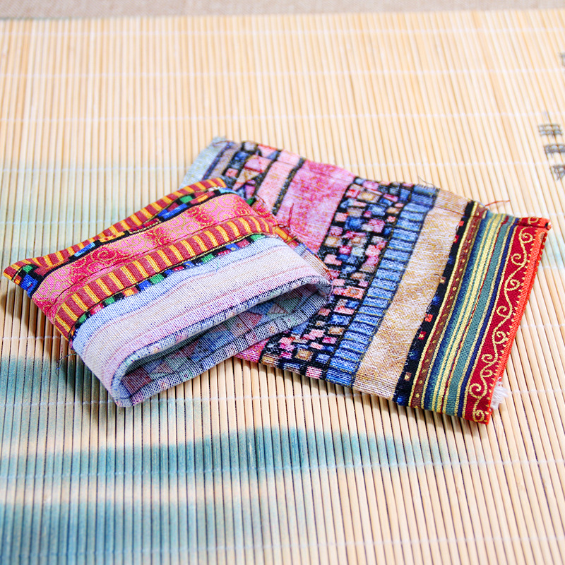 Wholesale ethnic style girdle text play Beads storage bag jewelry coin purse small cotton bag sachet bag