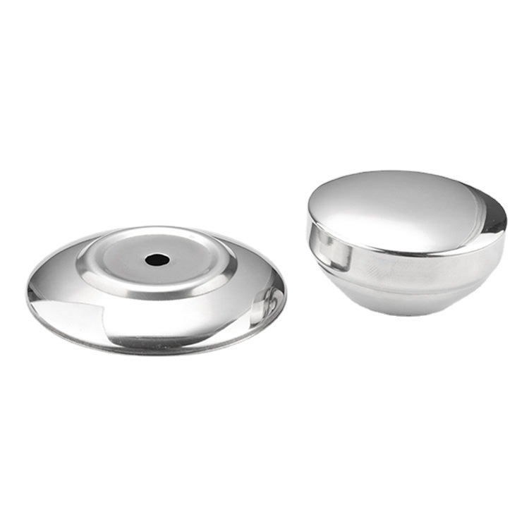 Large exquisite stainless steel top bead pot Button lifting bead replaceable glass pot lid handle universal pot lid top cap