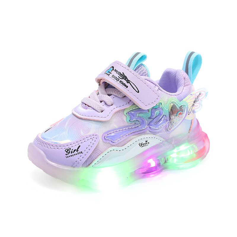 2023 spring new cartoon shoes breathable children's mesh shoes small and medium-sized children's sports shoes girls light shoes wholesale