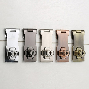 Lock Plate with Lock Drawer Lock Cabinet Lock Punch-free Freezer Lock Buckle Buckle Old-fashioned Door Filing Cabinet Cabinet Door Lock