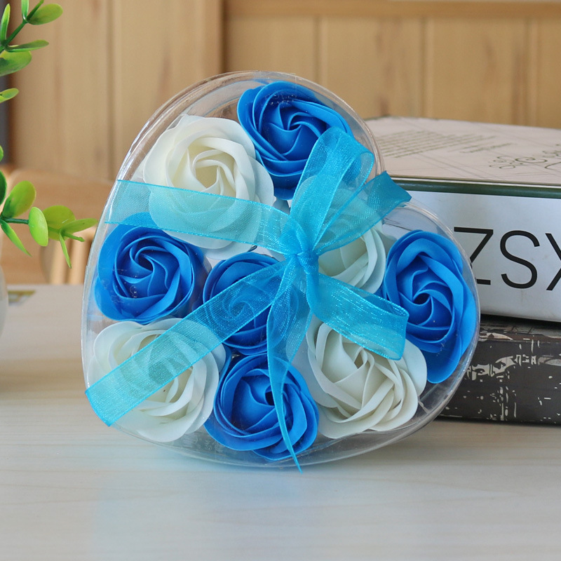 Cross-border supply rose soap flower gift box 9 roses Valentine's Day simulation flowers creative gifts manufacturers in stock