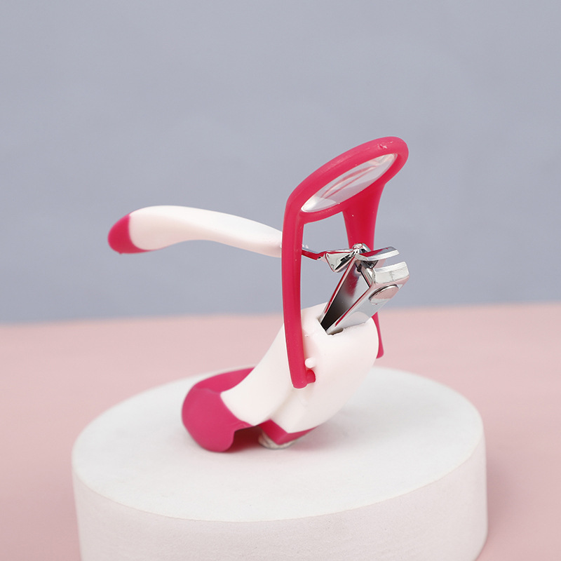 Newborn magnifying glass nail clippers anti-pinch meat baby nail clippers baby nail clippers with magnifying glass wholesale