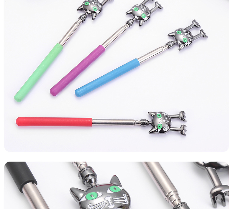 Simulation Mimi Meow Stainless Steel Telescopic Tickle Old Man Le Don't Ask for Tickle Stainless Steel Tickle Massage