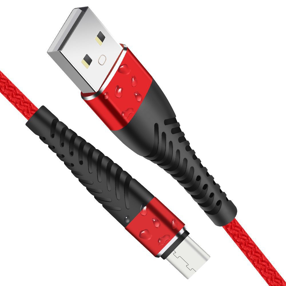 The new fishtail knitting charging cable is suitable for Apple Android TypeC mobile phone data cable 2.4A fast charging line