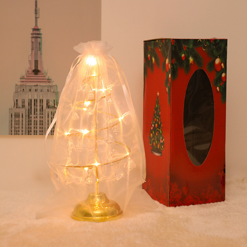 クロスボーダー専用ledゴールドシルバー振り子スタンドクリスタルダイヤモンドクリスマスツリーライト祭りリビングルーム装飾振り子スタンド|undefined