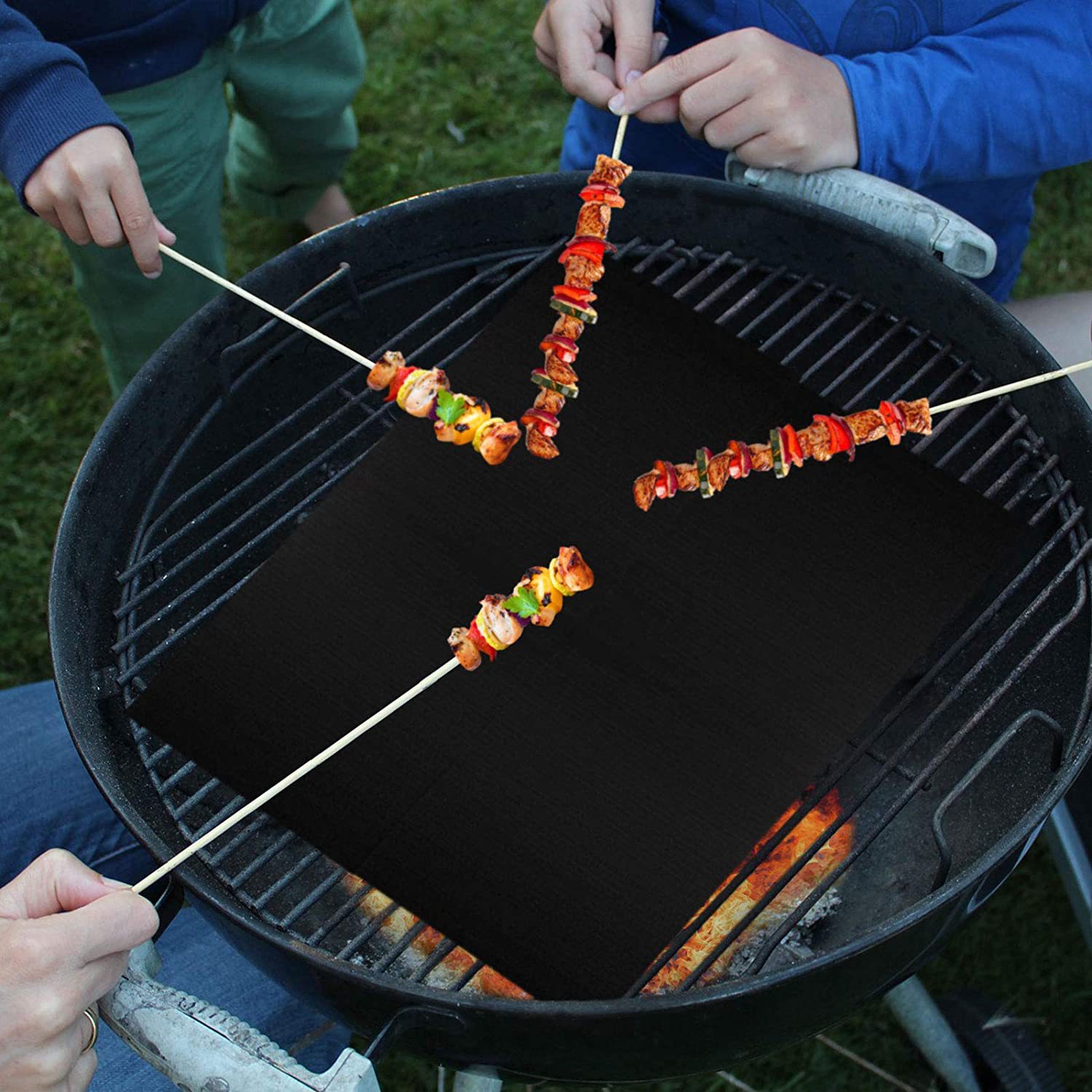 Stainless steel barbecue net detachable barbecue Net folding barbecue grill square grill fish net holder BBQ cross-border direct supply