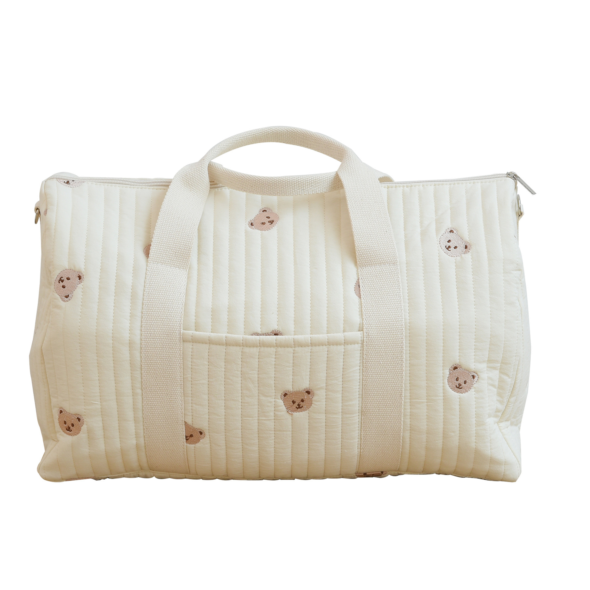 South Korea Short Trip Large Capacity Travel Bag Lightweight Storage Boston Embroidered Mommy Shoulder Crossbody Bag