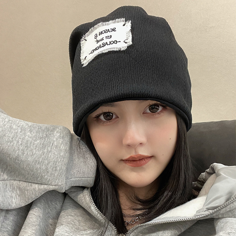 熱賣情侶頭巾女薄款堆堆帽夏秋季日系顯瘦棉布帽ins包頭帽子