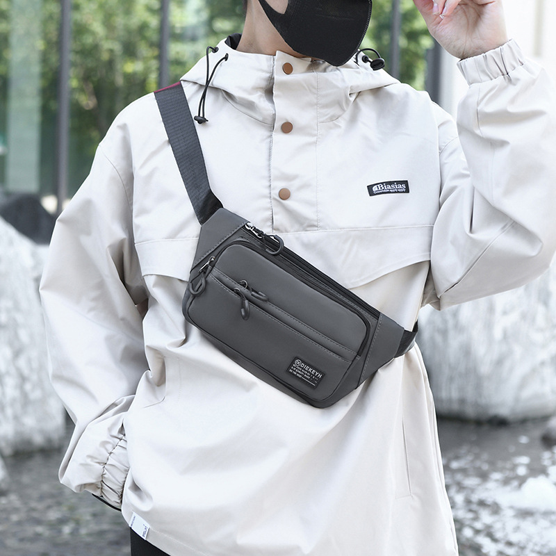 New fashion brand waist bag crossbody bag waterproof chest bag casual shoulder bag outdoor sports bag dead fly bag mobile phone bag