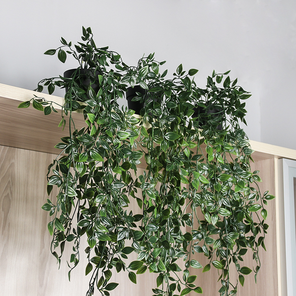 in stock hanging potted plant combination cross-border cabinet green plant ornaments simulation plant hanging strip artificial plastic bonsai manufacturers