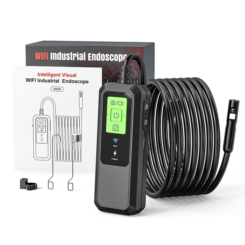 Wireless WiFi Industrial Endoscope Portable Handheld Pipeline Maintenance Inspection Tool Car Carbon Inspection