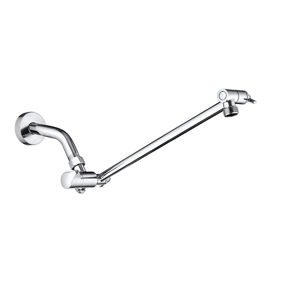 Cross-border hot-selling American shower extension arm with water distribution valve integrated dual nozzle 3 function adjustable bracket 8 inches