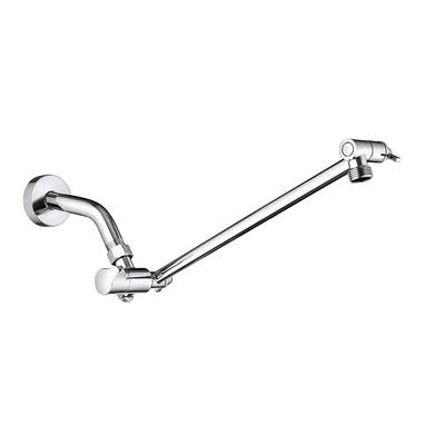 Cross-border hot-selling American shower extension arm with water distribution valve integrated dual nozzle 3 function adjustable bracket 8 inches