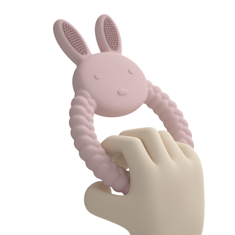 Amazon Baby rabbit tooth glue food grade Baby anti-eating hand soothing bite toy silicone tooth glue