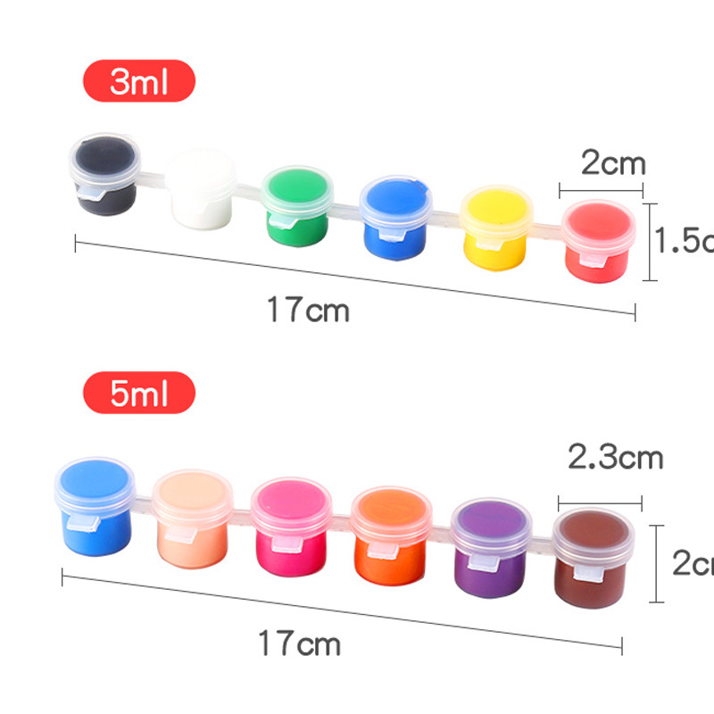 アクリル絵の具3ml12色ワンピースセット凧石膏子供diy絵画落書きアクリル絵の具卸売り|undefined