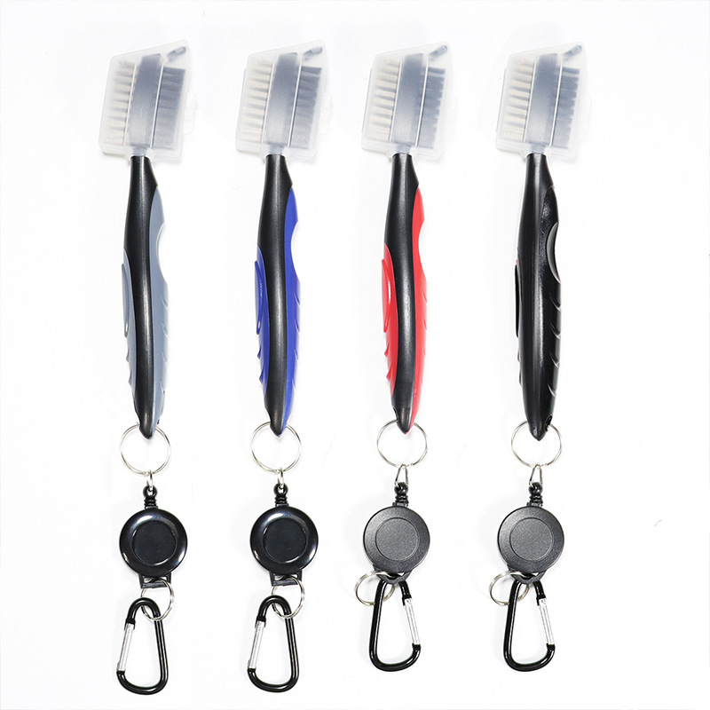 ABS Golf Club double-sided brush cleaning brush brush portable golf cleaning supplies factory wholesale