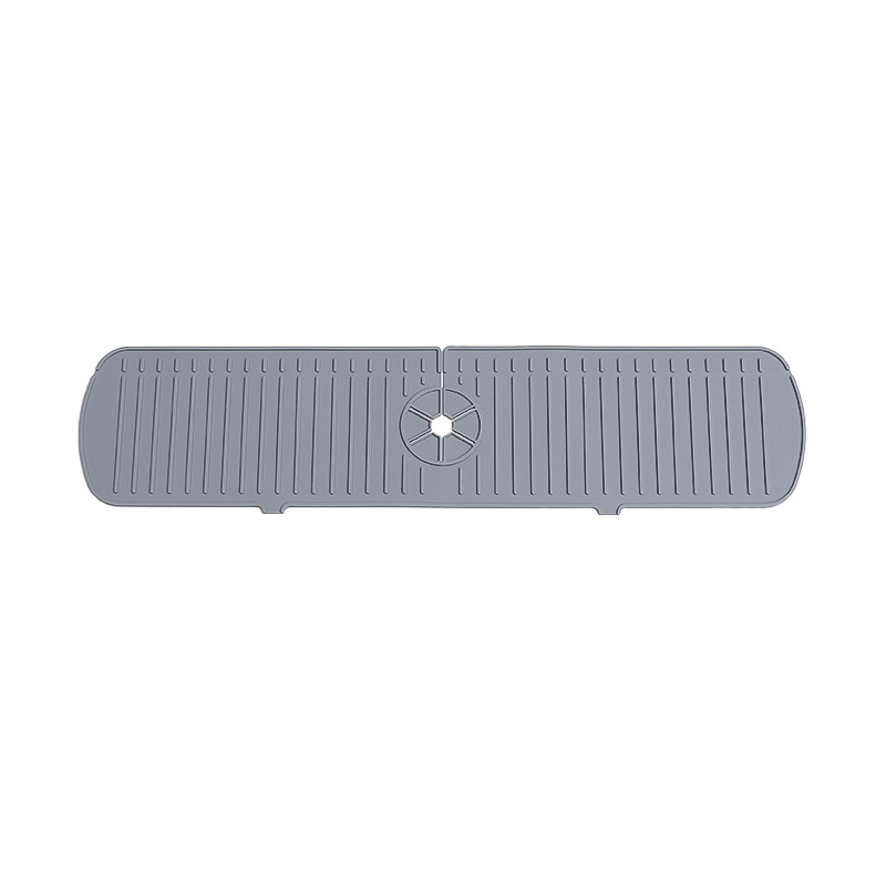 Silicone Drain Mat Faucet Splash Mat Sink Simple Water Mat Household Non-Slip Square Coaster Splash-Proof Silicone Mat