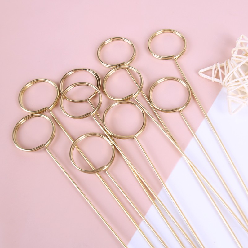 金属カードクリップ生花包装はがきクリップ金メッキ手作り花かご花芸花束用品現物|undefined
