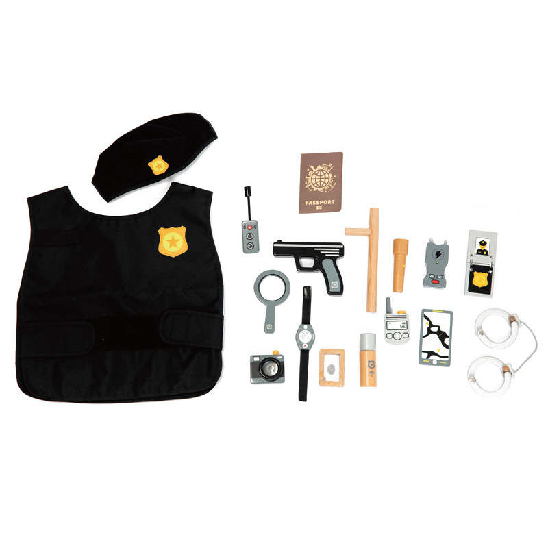 Children's simulation Interpol set play house parent-child interaction role play boy gift police toy