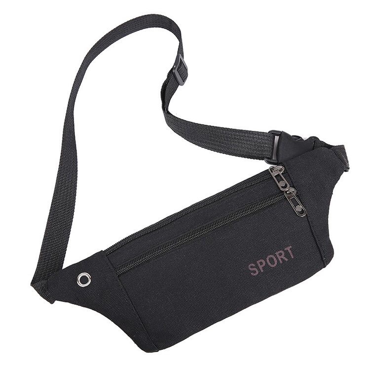 Men's Waist Bag Canvas Large Capacity Multi-Layer Business Chest Bag Sports Mobile Phone Bag Construction Site Work Casual Bag Stall Bag