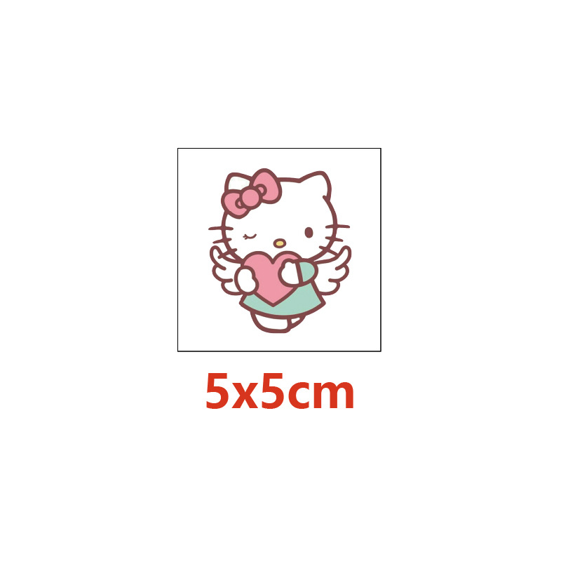5x5cmKT cat tattoo stickers 20 Cartoon tattoo stickers water transfer tattoo birthday party HELLOKITTY
