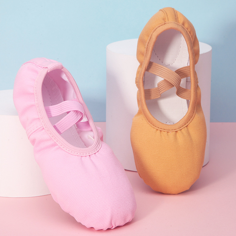 Lace-up-free children's dance shoes indoor ballet shoes with soft soles for adults dancing shoes yoga cat claw shoes for women