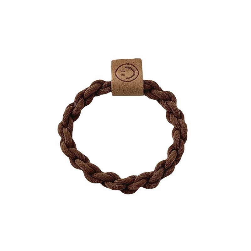 Card Smiley Face Hair Ring High Sense Twist Braided Head Rope High Elastic Rubber Band Women's Hair Rope Tie Rope Hair Accessories Wholesale