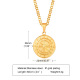Gold pendant + grinding chain 60cm