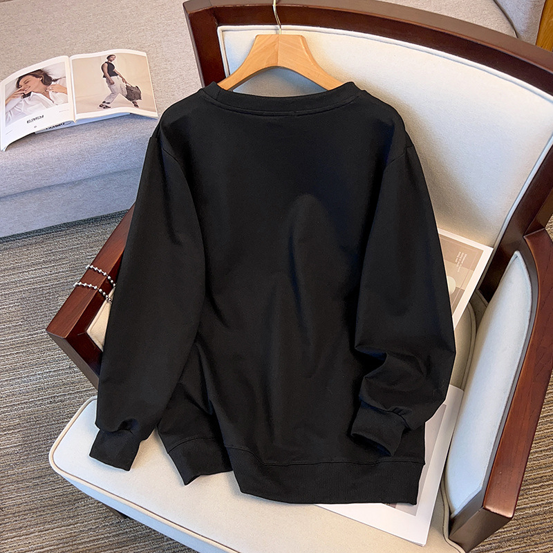 200/350 large size over plus size loose Autumn Sweater chest circumference/150/160/170-7131