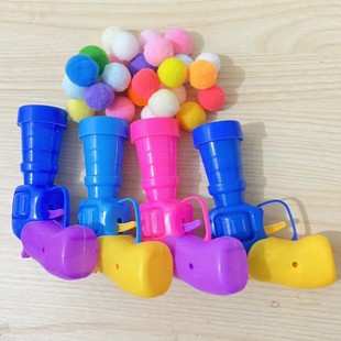 Spot wholesale plush ball firing gun set 3cm high elastic polyester fur ball cat since hi bite toy pet