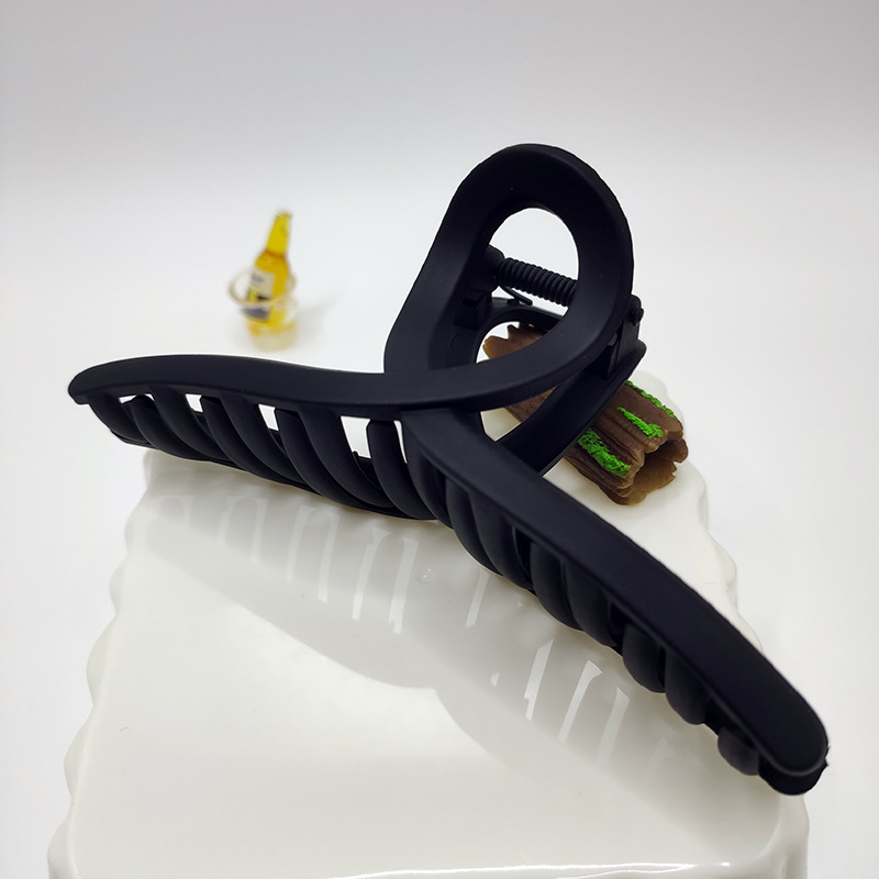 Large Scrub Grab Clip Hairpin Disc Hair Headwear Women's Head Shark Clip Anti-collapse Clip Hair Accessories Rectangular Claw Clip