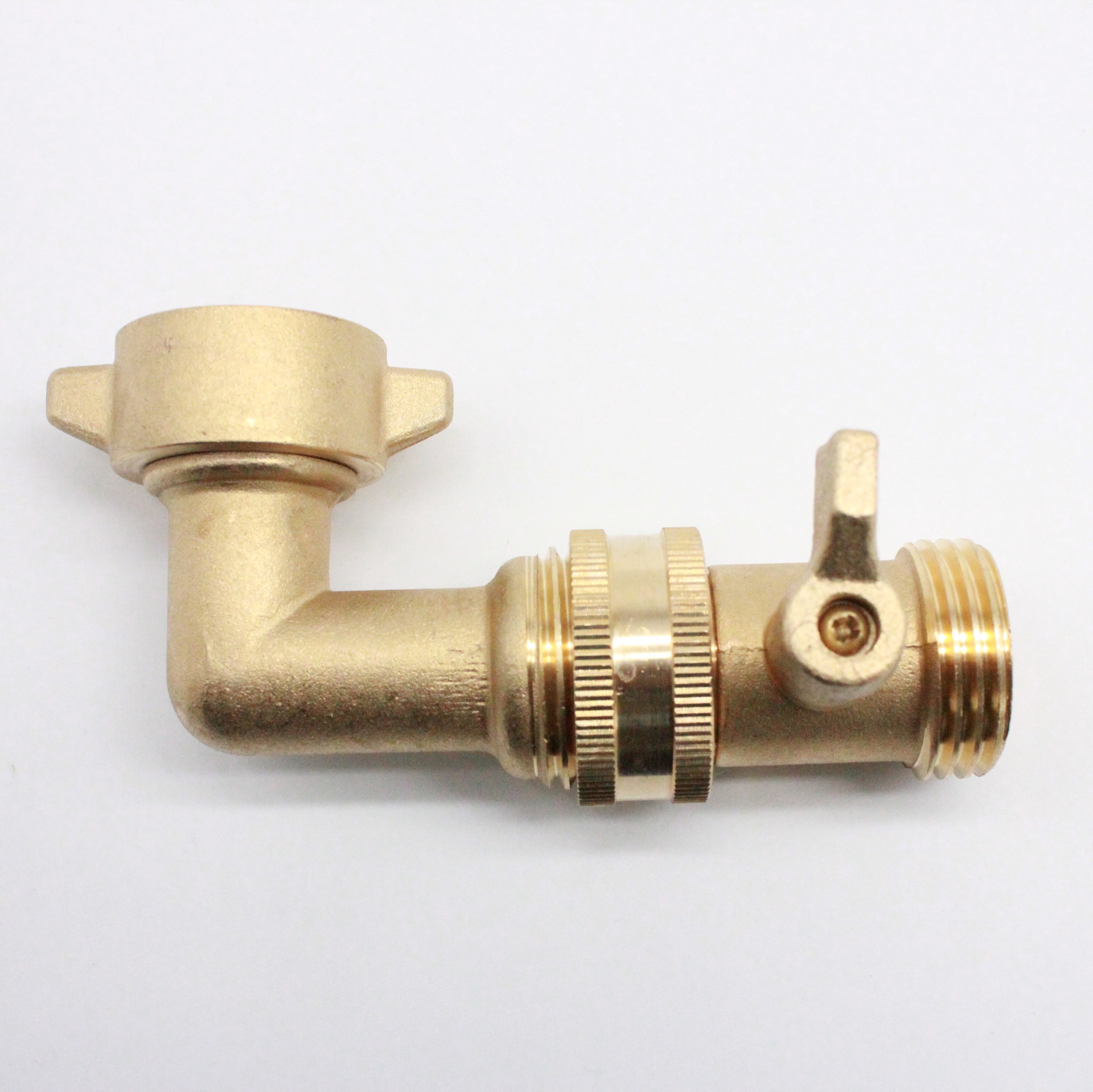 American garden hose connector 90 degree bent through ball valve garden right angle bent through brass bent through movable interface