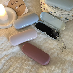 Like fish Monet color simple frame glasses box portable small fresh light sunglasses sunglasses box kj212