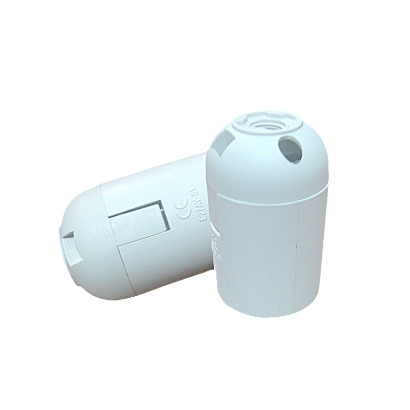 Factory Direct supply e27 lamp holder card type light body lamp holder half teeth full teeth screw plastic base CE certification in stock