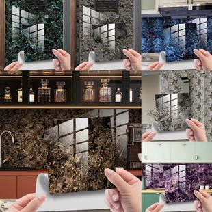 DLS083-088 imitation marble crystal film tile stickers home decoration DIY self-adhesive floor stickers wall stickers