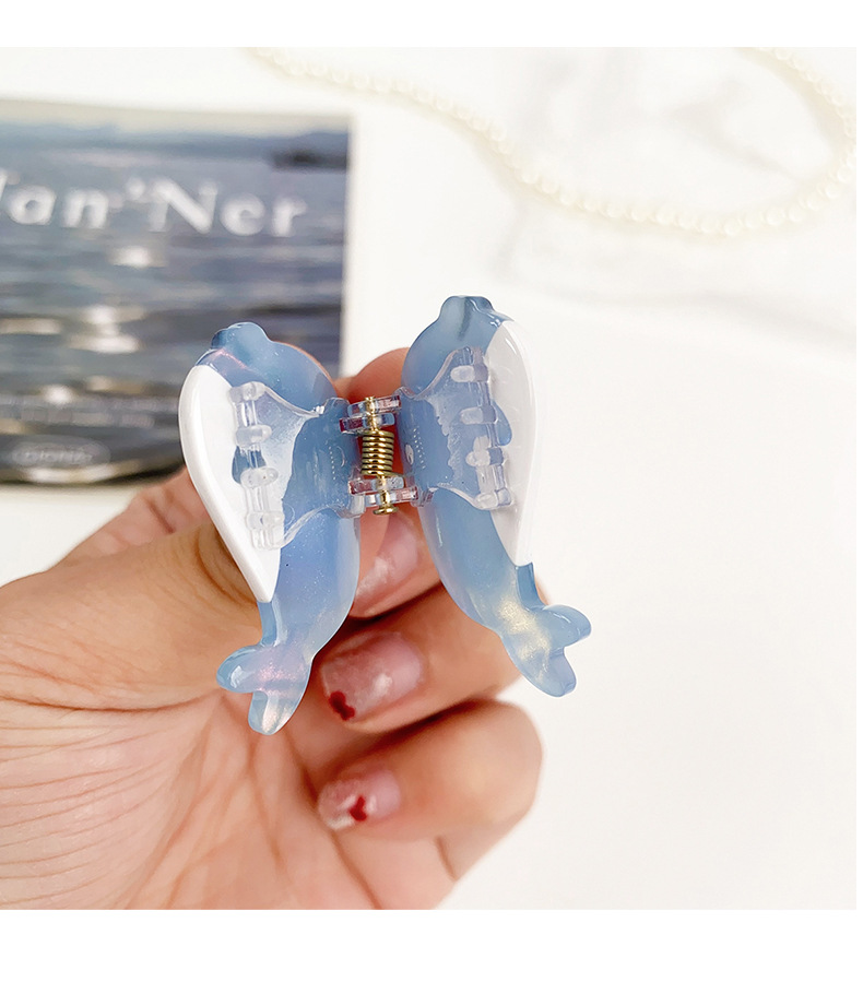 Pince à cheveux en forme de conque, petite et exquise, mignonne, marine, petite taille, acide acétique, dessin animé, dauphin, étoile de mer, pince à cheveux, frange latérale, pour femmes_voghion.com