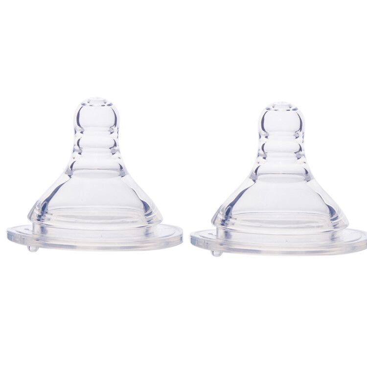 Factory spot wholesale newborn baby feeding bottle wide caliber liquid universal super soft silicone nipple