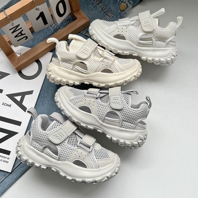 Children's Sports Sandals 2023 Korean Style Summer New Children's Hollow Mesh Casual Sandals Girls Internet Celebrated Sandals
