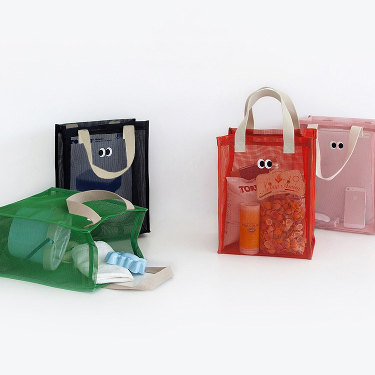 Bolsa de playa de viaje transfronterizo bolsa de almacenamiento portátil lindo lavado al aire libre bolsa de natación bolsa de almacenamiento de malla bolsa de viaje