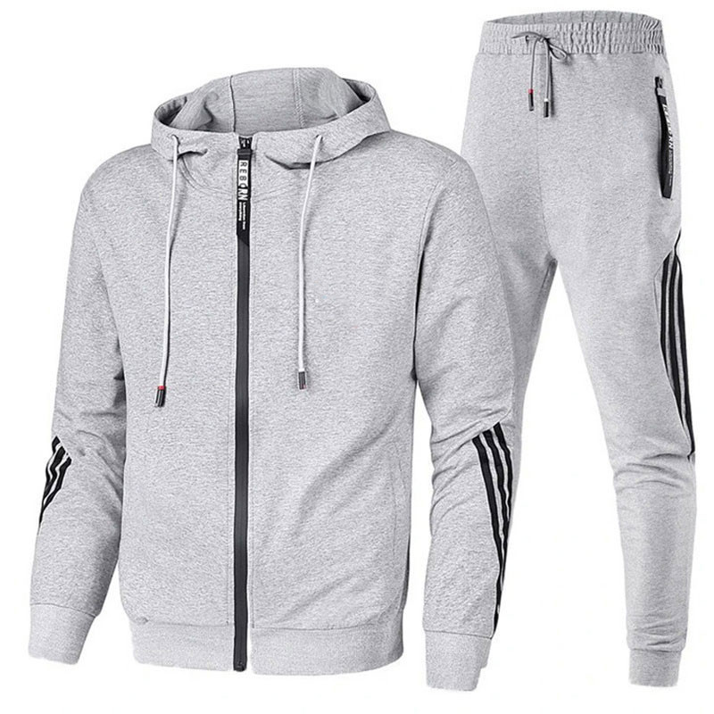 2023 Spring and Autumn New Cross-border Foreign Trade Sports Men's Suit Casual Sweatshirt Pullover Fashion Zipper Set