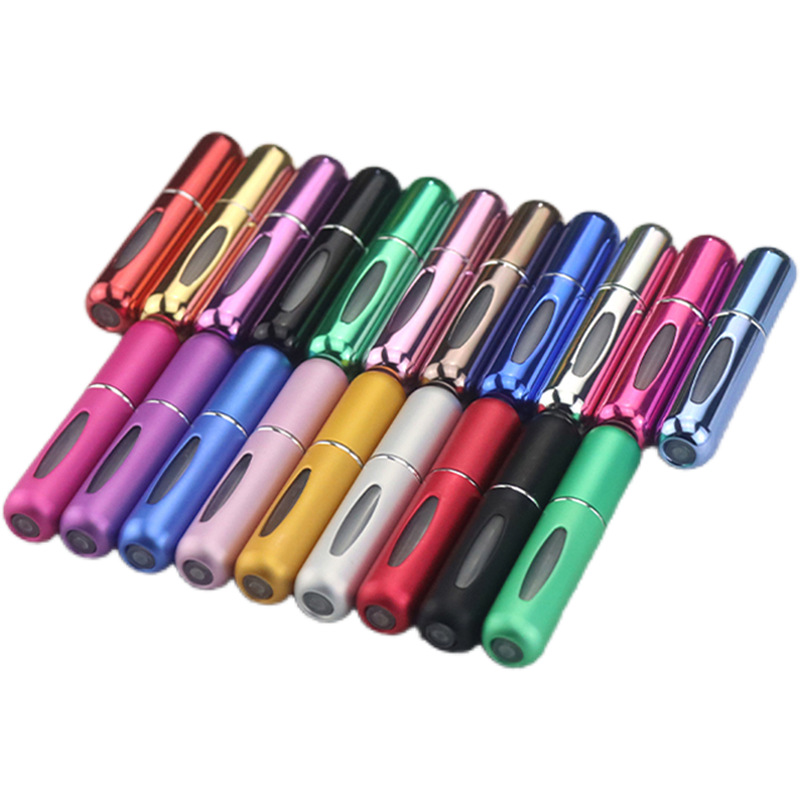 Perfume Bottles 5ml Bottom Filling Press Spray Bottle Portable Travel Cosmetics Bottles Perfume Empty Bottles