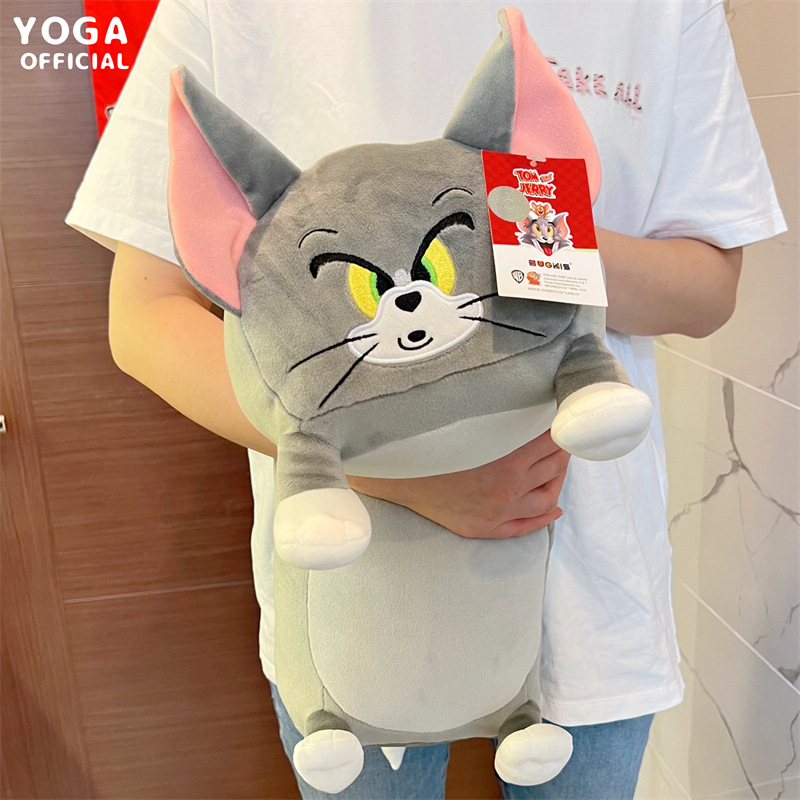 Genuine Cat and Mouse Deformed Plush Toy Doll Cute Cartoon Tom Cat Jerry Mouse Funny Doll Gift