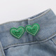 Glass Heart Fruit Green