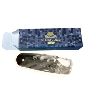 Stainless Steel Folding Beard Comb Beard Shape Comb Double-sided Beard Comb Comb Set Small Knife Comb