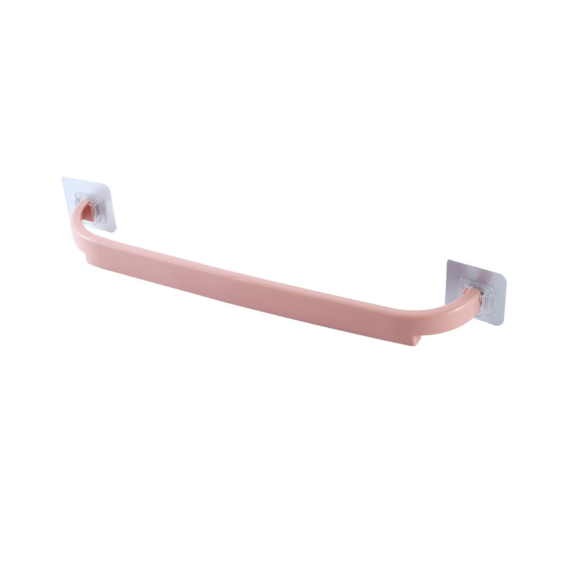 Bathroom Towel Rack Kitchen Rag Single Rod Hanger Bathroom Rabbit Perforated Towel Rack Colorful Plastic Shoe Rack