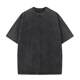Cross-border Washed Used T-shirt Trendy Brand Pure Cotton Batik Vintage Fried Snowflake Washed Loose Short-sleeved oversiz Printing