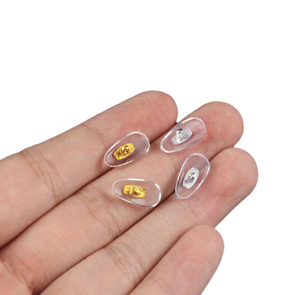 Glasses nose pad wholesale PVC aluminum core Post ordinary glasses Post nose pad screw glasses accessories manufacturers