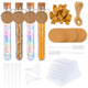 Bagged PS15 * 100 cork 50 50 50 round cowhide 10m fine hemp rope 2 funnel 2 brush 5 5ml-85mm plastic straw * transparent
