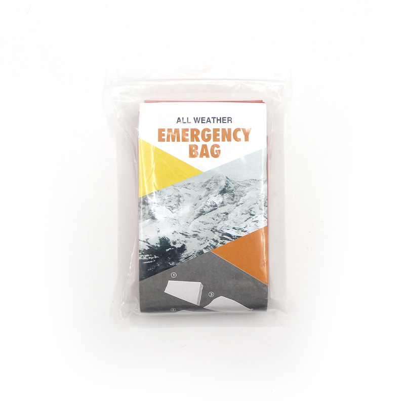 Outdoor rescue orange PE emergency sleeping bag aluminized sleeping bag waterproof first aid tent convenient camping insulation sleeping bag